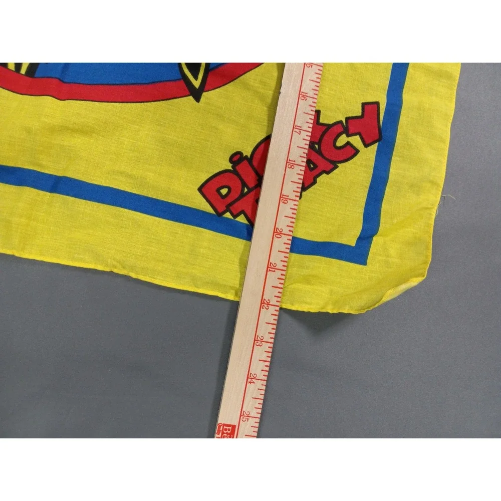 1990 Disney‎ Dick Tracy Yellow Graphic Bandana with Original Price Tag